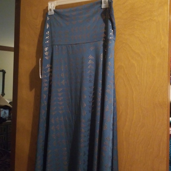 Lularoe  Maxi Green and Gold NWT Size M - Picture 3 of 3